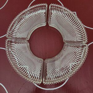 Crystal Ball 8880 Everedy Lazy Susan Replacement Serving Trays Glass Vintage